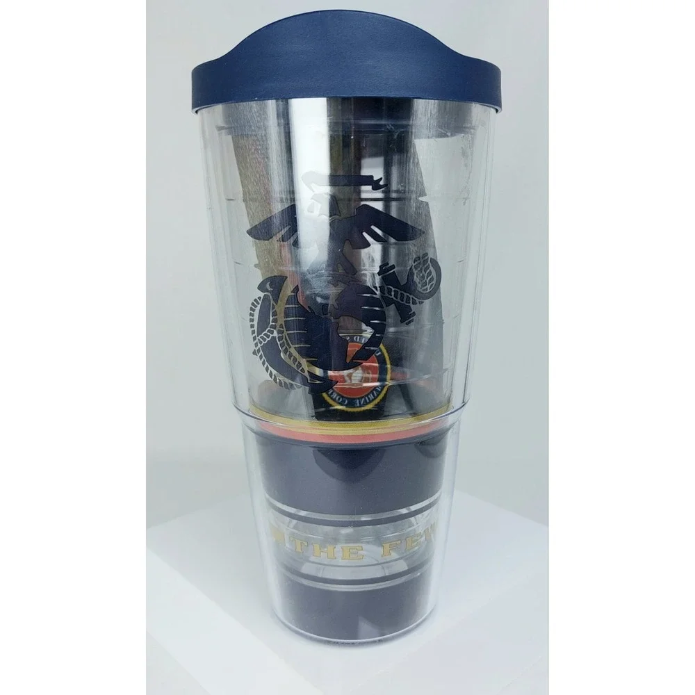 Tervis Official USMC‎ Transparent Insulated Cup Tumbler with Lid 30oz